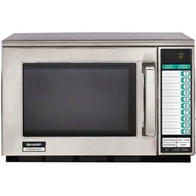 Sharp Electronics R22GTF Sharp® Commercial Microwave Oven, 0.7 Cu. Ft., 1200 Watt, KeyPad Control image.