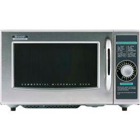 Sharp Electronics R21LCFS Sharp® Commercial Microwave Oven, 1.0 Cu. Ft., 1000 Watt, Dial Control image.