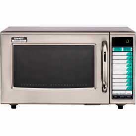 Sharp Electronics R21LVF Sharp® Commercial Microwave Oven, 1.0 Cu. Ft., 1000 Watt, TouchPad Control image.