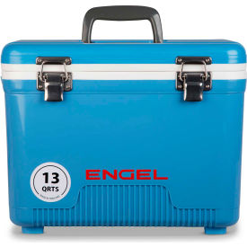 INNOVATIVE MARKET AND DISTRIBUTION UC13B Engel® UC13B Cooler/Dry Box 13 Qt., Blue, Polypropylene image.