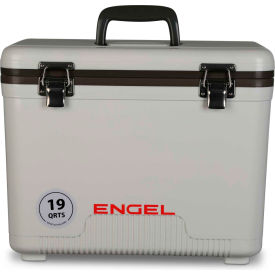 INNOVATIVE MARKET AND DISTRIBUTION UC19 Engel®  UC19, Cooler/Dry Box, 19 Qt., White, Polypropylene image.