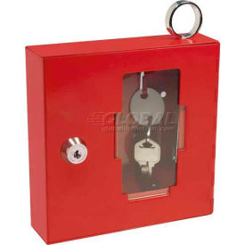 Barska Breakable Emergency Key Box with Attached Hammer A Style 6""W x 1-5/8""D x 6""H
