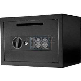 Barska AX11934 Barska Compact Keypad Depository Safe AX11934 - 13-3/4"W x 9-7/8"D x 9-7/8"H, Black image.