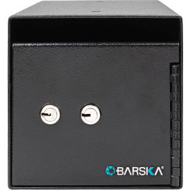 Barska AX13708 Barska® Dual Key Depository Safe, 6"W x 12"D x 6"H, Black image.