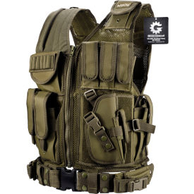Barska BI12332 Barska Loaded Gear VX-200 Tactical Right Hand Vest BI12332 - OD Green image.