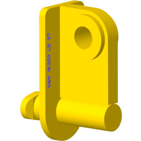 Machining & Welding by Olsen, Inc. 15373 M&W Straight Container Lift Lug 12"L x 6"W x 8"H, Yellow - 19000 Lb. Capacity image.