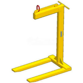 Machining & Welding by Olsen, Inc. 16664 M&W Dual Bale Pallet Lifter, Yellow - 8000 Lb. Capacity image.