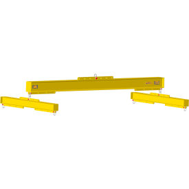 Machining & Welding by Olsen, Inc. 17560 M&W 12-48" Economy H-Beam Adjustable Length, Yellow, 18"L x 40"W x 60"H, 135lbs, 1000 Lb. Capacity image.