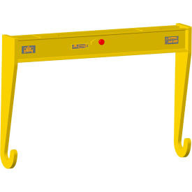 Machining & Welding by Olsen, Inc. 20754 M&W 36" Dia. X 50"L Roll Lifting Beam, Yellow, 18"L x 40"W x 56"H, 360lbs, 10000 Lb. Capacity image.