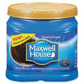 Maxwell House KRF04648 Maxwell House®  Original Roast Coffee, Regular, Arabica Bean, Medium Roast, 30.6 oz. image.