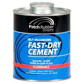 Myers Industries 16450 Fast-Dry Self-Vulcanizing Cement - 1 Quart - Min Qty 4 image.