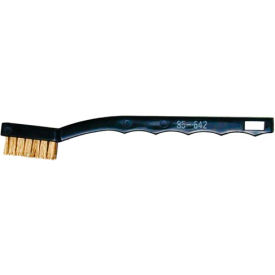 Myers Industries ML10217 Toothbrush-Style Brass Detail Scratch Brush - Min Qty 66 image.