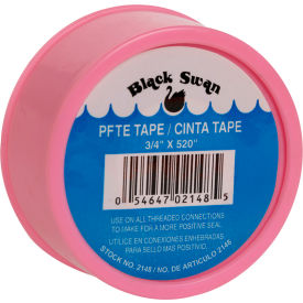 BLACK SWAN MFG. 2148 Black Swan PTFE Tape - Pink - Water Line, China - 3/4" X 520" image.