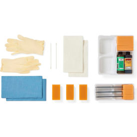Medline Premium Wet Skin Scrub Tray w/ Aloetouch Vinyl Gloves, Pack of 20