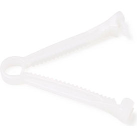 Umbilical Cord Clamp, Plastic, White, 100 Pack view 2