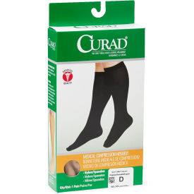 Compression Hosiery w/ 20-30 mmHg, Knee High, X-Large, Size D, Regular, Tan view 2