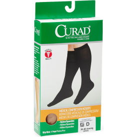 Compression Hosiery w/ 30-40 mmHg, Knee High, X-Large, Size D, Regular, Tan view 2