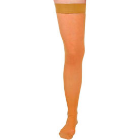 Compression Hosiery w/ 15-20 mmHg, Thigh High, Large, Size C, Tan view 2