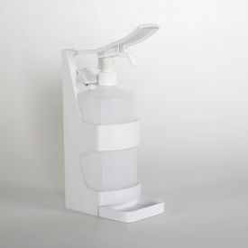 M&T DISPLAYS UFSD002A01 Sanitizing Dispenser For 1000 ml. Hand Sanitizer For Clear Wall Separators image.