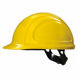 North Safety N10020000 Honeywell North® Hard Hat, Front Brim, Type 1, Class E, Pinlock, Yellow image.