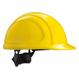 North Safety N10R020000 Honeywell North® Hard Hat, Front Brim, Type 1, Class E, Ratchet, Yellow image.