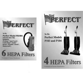 Nationwide Sales VAC7 Perfect Products HEPA Filters, White, 4/Pack image.