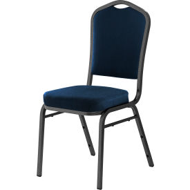 NPS Silhouette Banquet Stacking Chair - Fabric - Midnight Blue - 9300 Series