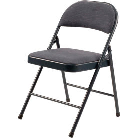 NPS Commercialine Fabric Padded Folding Chair - Star Trail Blue - 900 Series - Pack of 4