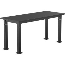 NPS® Aero-Lift Adj. Height Science Lab Table Chemical Resistant Top 60"L x 24"W x 42"H Black 