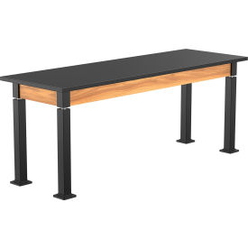 NPS® Aero-Lift Adj. Height Science Lab Table Chemical Resistant Top 72"L x 24"W x 42"H Ash 