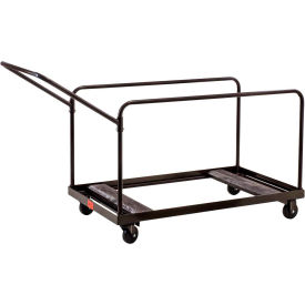 Global Industrial B2217192 Interion® Multi-Use Table Transport Dolly Cart - Brown - 10 Table Capacity image.