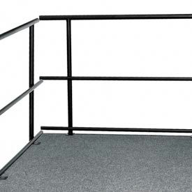 National Public Seating GRS36 36" Guard Rails for Stages image.