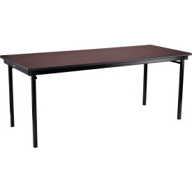 National Public Seating® Max Seating™ Folding Table 72""L x 30""W Montana Walnut