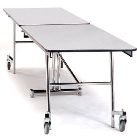 National Public Seating MT8-MDPEPCGY NPS® Mobile Cafeteria Table, 97"Lx30"W, Gray Top/Black Frame image.