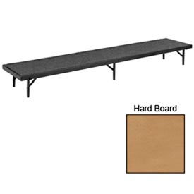 National Public Seating RS16HB Riser Straight with Hardboard - 96"L x 18"W x 16"H image.