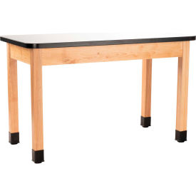 National Public Seating SLT1-2448W NPS® Wood Science Lab Table, 24 X 48 X 30, Whiteboard Top image.