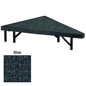 Stage Pie Unit with Carpet for 36""W x 8""H Stage Units - Blue