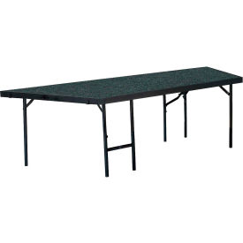 Stage Pie Unit with Carpet for 48""W x 24""H Stage Units - Black