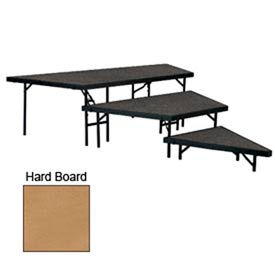 Stage Pie Set with Hardboard for 36"W Stage Units - 8"H, 16"H & 24"H view 2