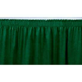 National Public Seating SS16-4-06 4L Shirred-Pleat Skirting for 16"H Stage - Green image.