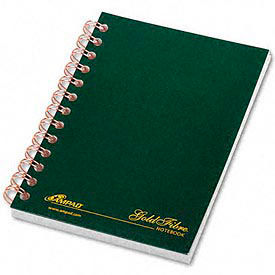 Ampad Corporation AMP20801 Gold Fibre® Personal Notebook, College Rule, 5x7, Classic Green, 100 Sheets image.