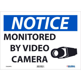 Global Industrial Notice Monitored By Video Camera, 10
