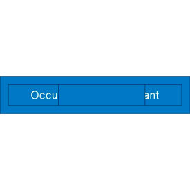 Engraved Occupancy Sign - Occupied/Vacant - Blue