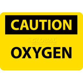 NMC C575PB OSHA Sign, Caution Oxygen, 10