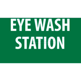 NMC M441R Sign Eye Wash Station 7"" X 10"" White/Green