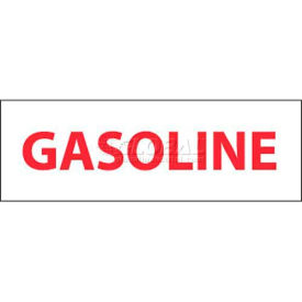 National Marker Company M51P NMC M51P Safety Sign, Gasoline, 4" X 12", White/Red image.