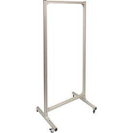 National Marker Company MC01 National Marker Mobile Cart For Signs & Shadow Boards, Up To 68"H x 30"W, Anodized Aluminum Frame image.