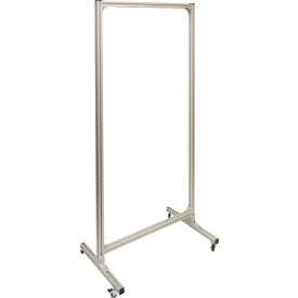 National Marker Company MC02 National Marker Mobile Cart For Signs & Shadow Boards, Up To 72"H x 36"W, Anodized Aluminum Frame image.