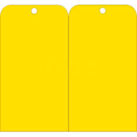 National Marker Company RPT156 NMC RPT156 Tags, Blank, 6" X 3", Yellow, 25/Pk image.