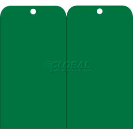 National Marker Company RPT158 NMC RPT158 Tags, Accident Prevention Tags Green Blank, 6" X 3", Green, 25/Pk image.